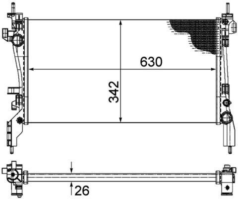 MAHLE CR 1120 000P Radiator, engine cooling