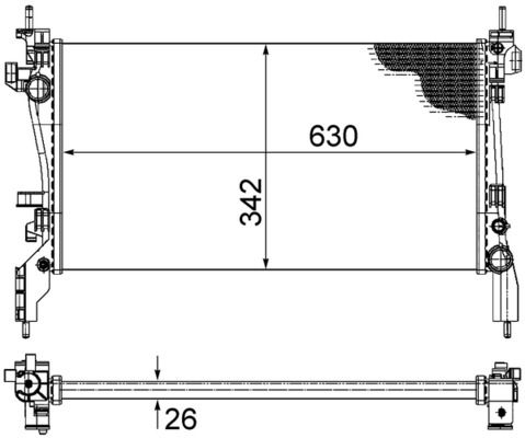 MAHLE CR 1120 000S Radiator, engine cooling