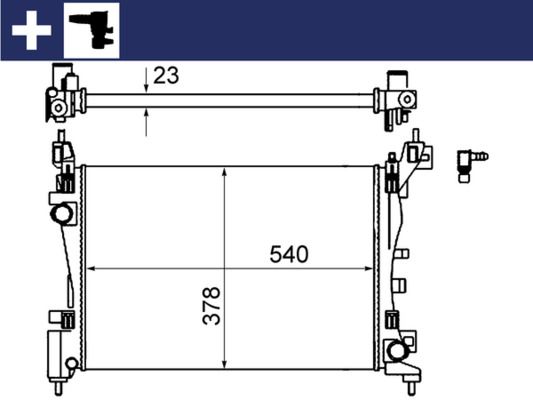 MAHLE CR 1121 000S Radiator, engine cooling