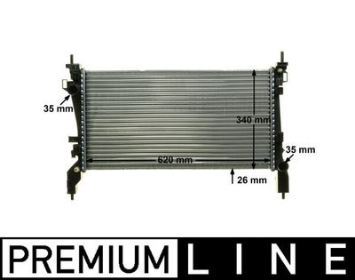 Radiator, engine cooling MAHLE CR 1130 000P