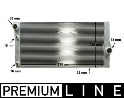 Radiator, engine cooling MAHLE CR 1147 000P