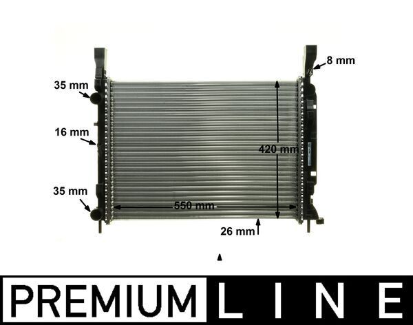 MAHLE CR 1157 000P Radiator, engine cooling