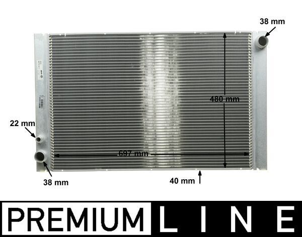 MAHLE CR 1204 000P Radiator, engine cooling
