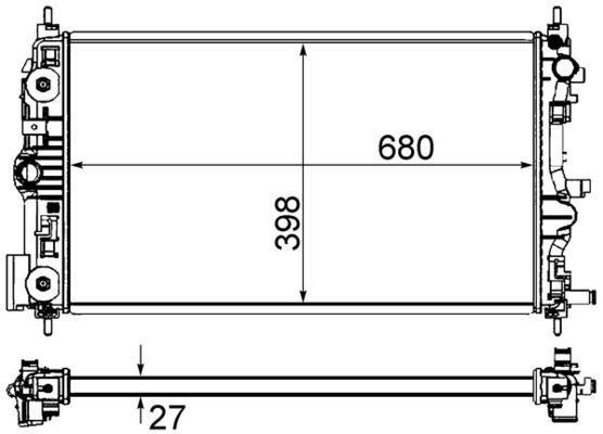 MAHLE CR 1238 000S Radiator, engine cooling