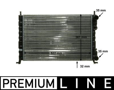 Radiator, engine cooling MAHLE CR 130 000P