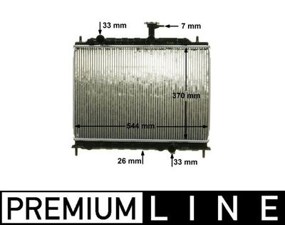 Radiator, engine cooling MAHLE CR 1304 000P