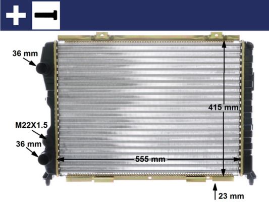 MAHLE CR 1408 000S Radiator, engine cooling