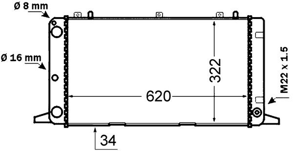MAHLE CR 1415 000S Radiator, engine cooling