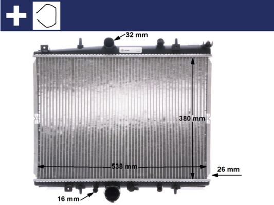 MAHLE CR 1433 000S Radiator, engine cooling