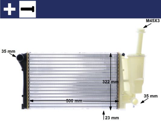 MAHLE CR 1451 000S Radiator, engine cooling