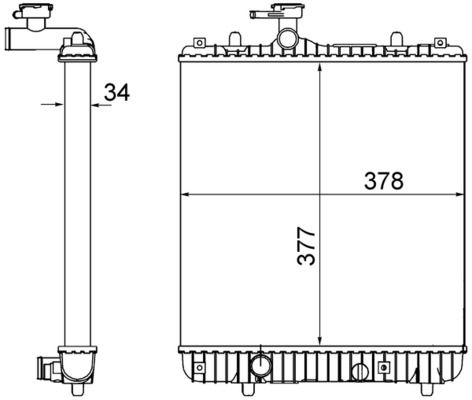 MAHLE CR 1495 001S Radiator, engine cooling