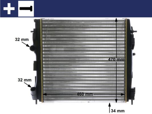 MAHLE CR 1506 000S Radiator, engine cooling