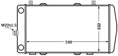 Radiator, engine cooling MAHLE CR 1513 000S