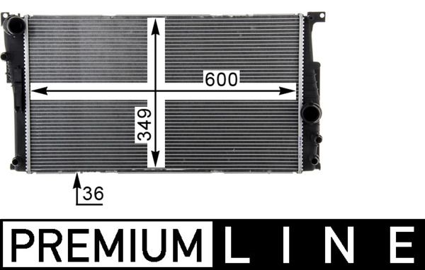 MAHLE CR 1725 000P Radiator, engine cooling