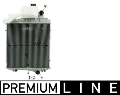 Radiator, engine cooling MAHLE CR 1730 000P