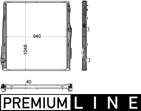 MAHLE CR 2094 000P Radiator, engine cooling