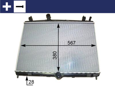 Radiator, engine cooling MAHLE CR 2113 000S
