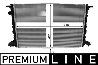 Radiator, engine cooling MAHLE CR 2177 000P