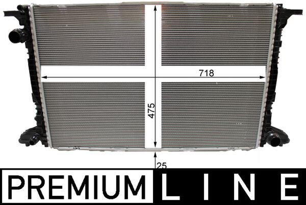 MAHLE CR 2180 000P Radiator, engine cooling