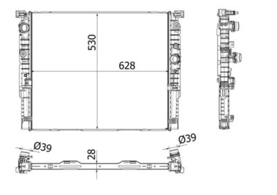 Radiator, engine cooling MAHLE CR 2196 000P