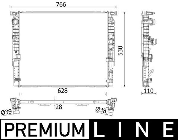 MAHLE CR 2198 000P Radiator, engine cooling