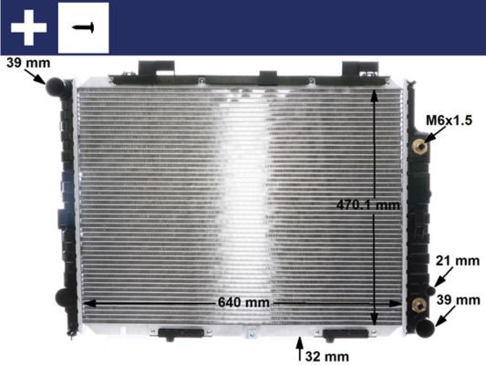 MAHLE CR 2204 001S Radiator, engine cooling