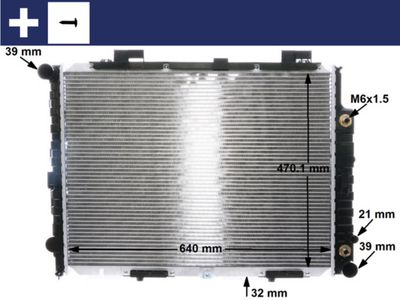 Radiator, engine cooling MAHLE CR 2204 001S
