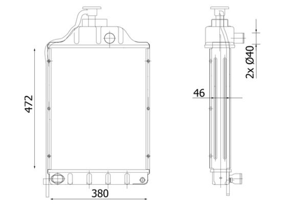MAHLE CR 2304 000P Radiator, engine cooling