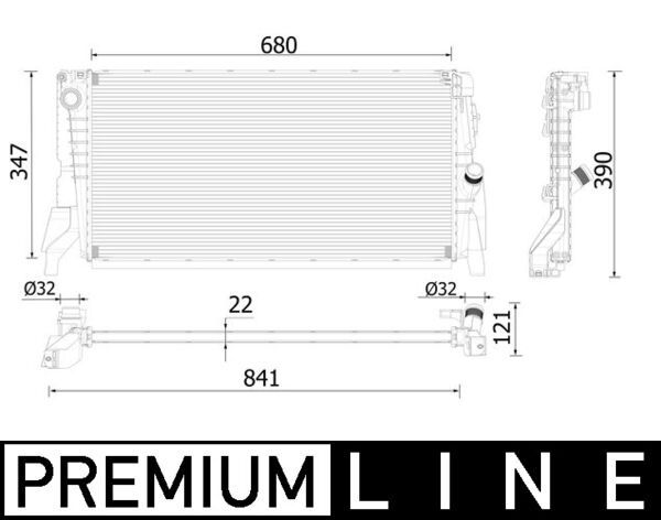 MAHLE CR 2318 000P Radiator, engine cooling