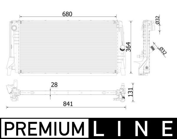 MAHLE CR 2321 000P Radiator, engine cooling