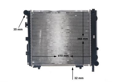 Radiator, engine cooling MAHLE CR 275 000S