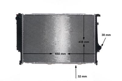 Radiator, engine cooling MAHLE CR 287 000S