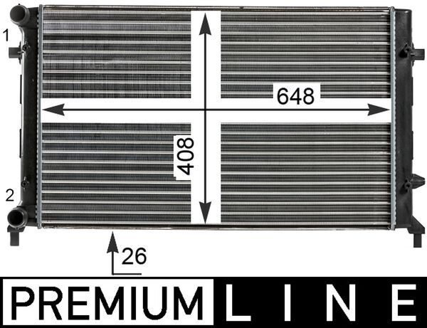 MAHLE CR 30 000P Radiator, engine cooling