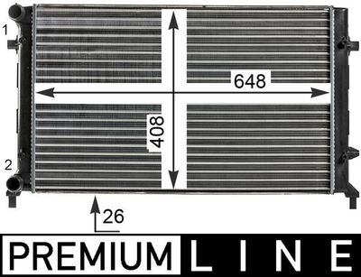 Radiator, engine cooling MAHLE CR 30 000P