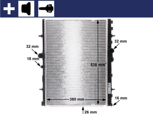 MAHLE CR 31 000S Radiator, engine cooling