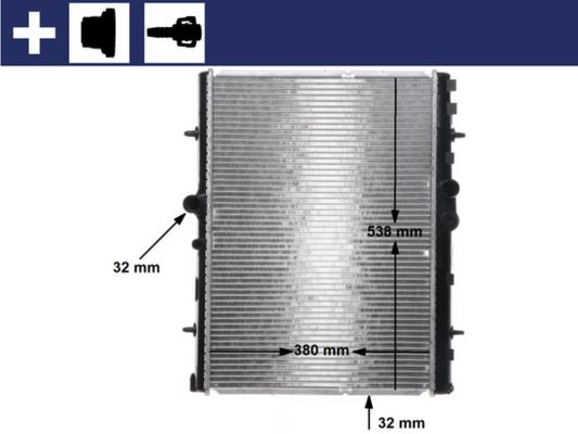 MAHLE CR 32 000S Radiator, engine cooling