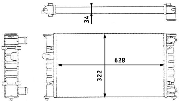 MAHLE CR 348 000S Radiator, engine cooling