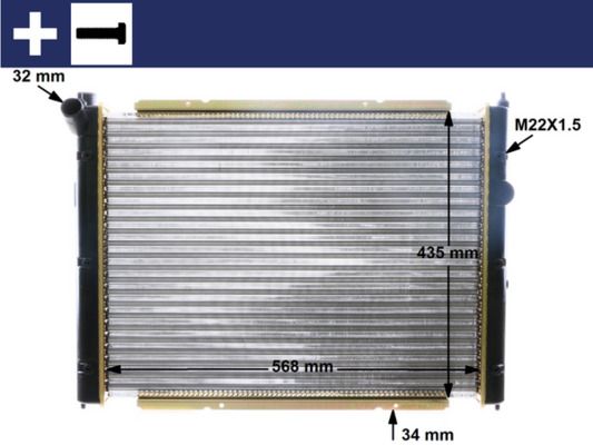 MAHLE CR 361 000S Radiator, engine cooling