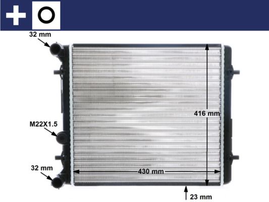 MAHLE CR 367 000S Radiator, engine cooling
