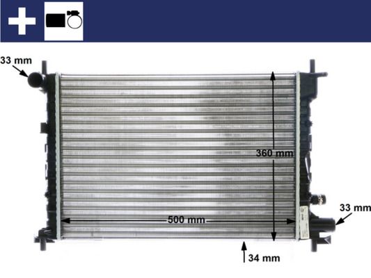 MAHLE CR 381 000S Radiator, engine cooling