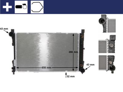Radiator, engine cooling MAHLE CR 387 000S