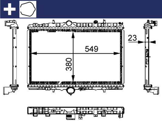 MAHLE CR 392 000S Radiator, engine cooling