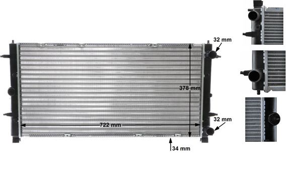 MAHLE CR 398 000S Radiator, engine cooling