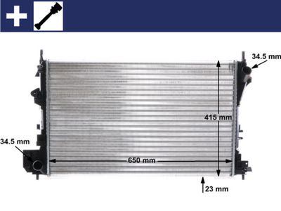 Radiator, engine cooling MAHLE CR 40 000S