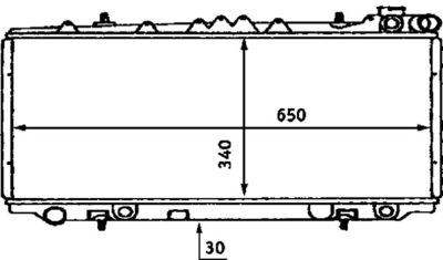 Radiator, engine cooling MAHLE CR 436 000S