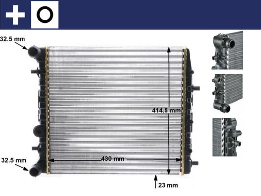MAHLE CR 454 000S Radiator, engine cooling