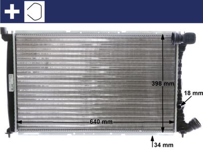 Radiator, engine cooling MAHLE CR 473 000S