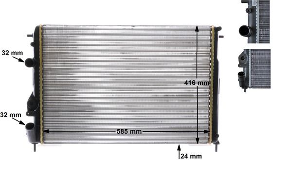 MAHLE CR 493 000S Radiator, engine cooling