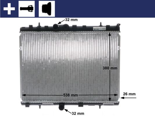 MAHLE CR 5 000S Radiator, engine cooling