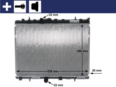 Radiator, engine cooling MAHLE CR 5 000S